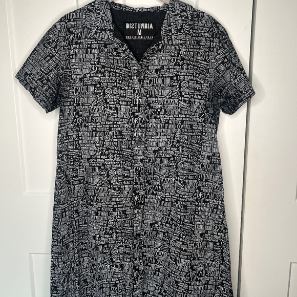 Disturbia Dresses & Skirts - Disturbia Black and White Graphic Dress
